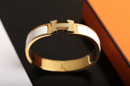 [Topon Jewelry]H BRACELET GOLD DIAMOND