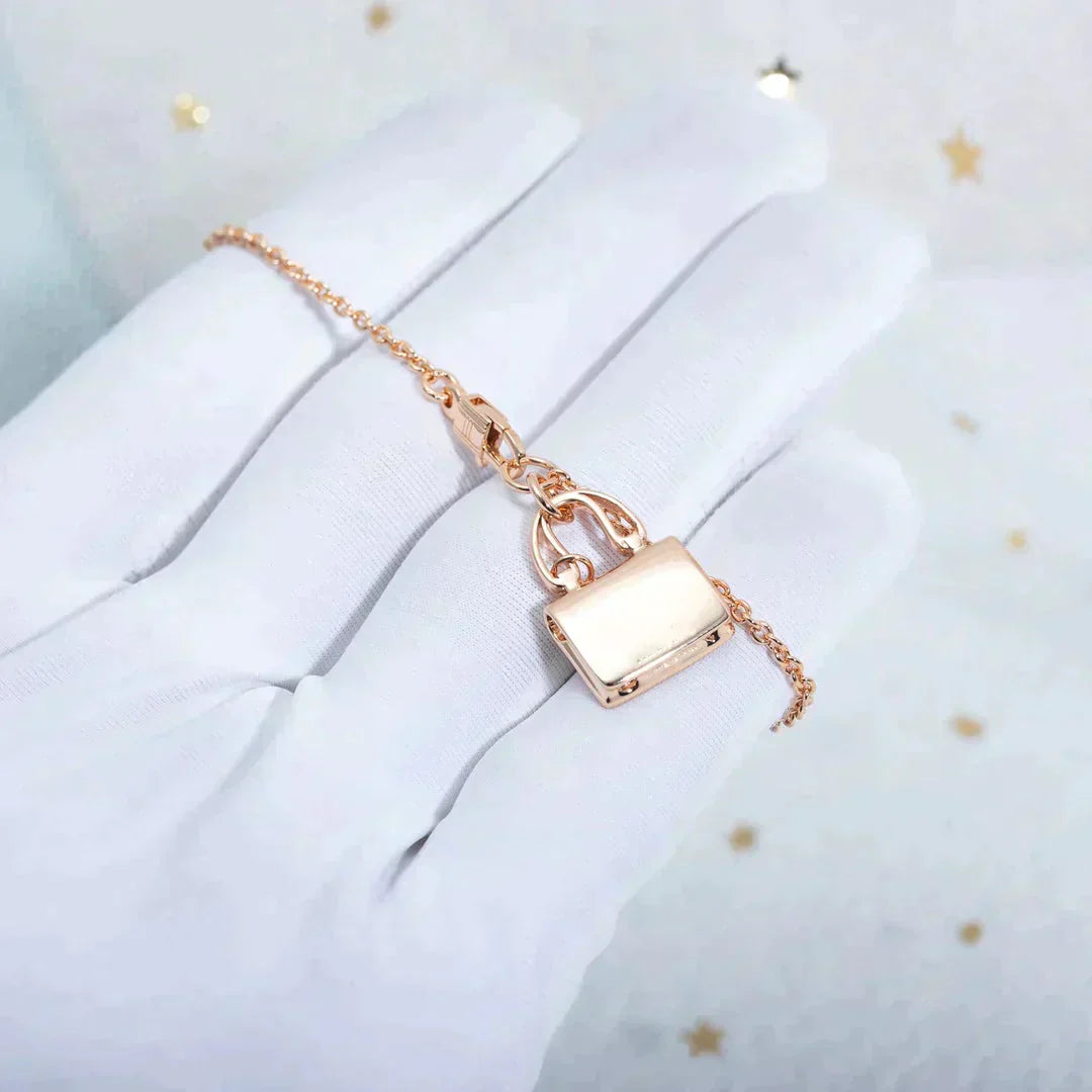 [Topon Jewelry]AMULETTE PEDANT ROSE GOLD NECKLACE