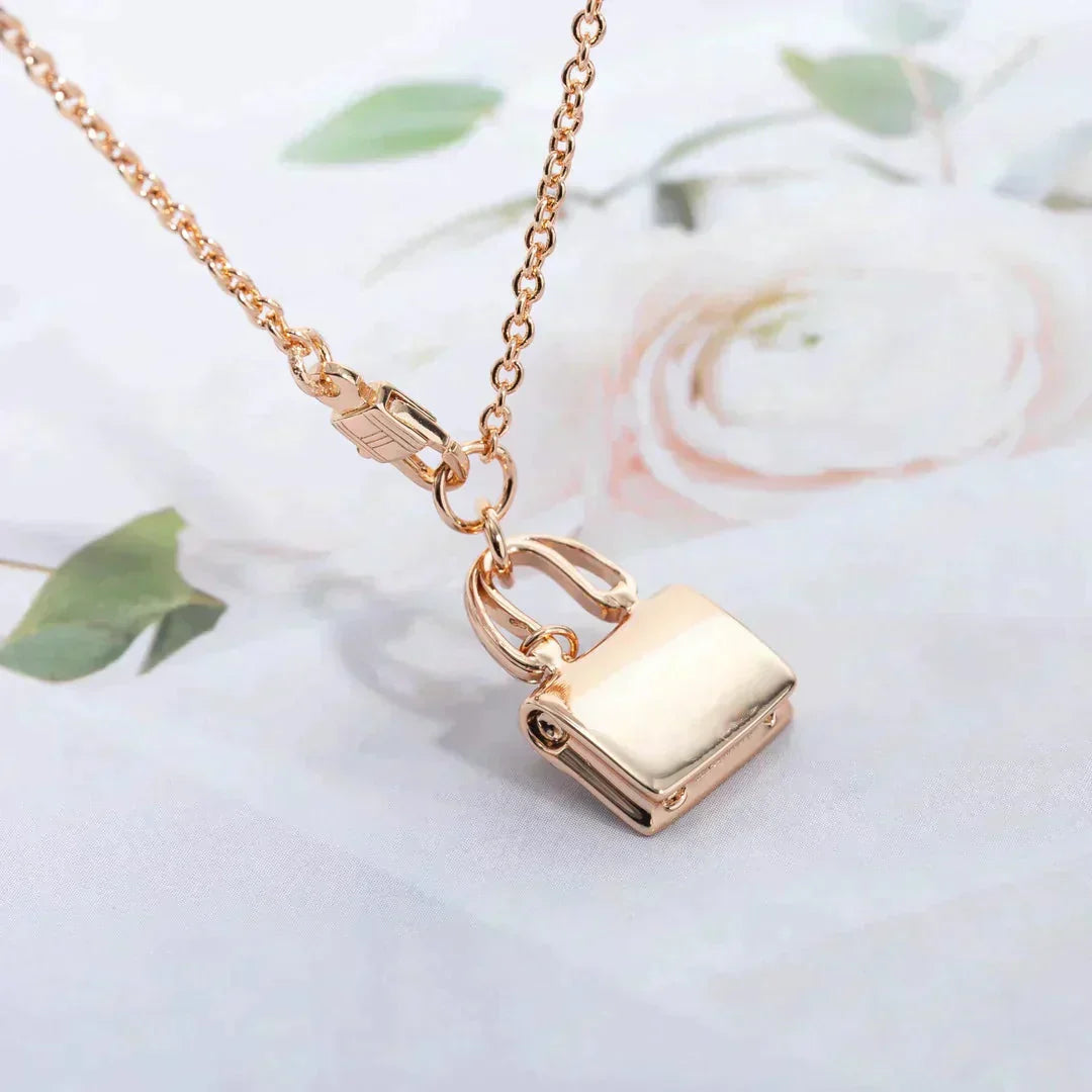 [Topon Jewelry]AMULETTE PEDANT ROSE GOLD NECKLACE