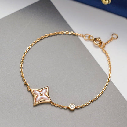 [Topon Jewelry]STAR 1 DIAMOND PINK GOLD BRACELET