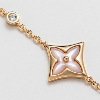 [Topon Jewelry]STAR 1 DIAMOND PINK GOLD BRACELET