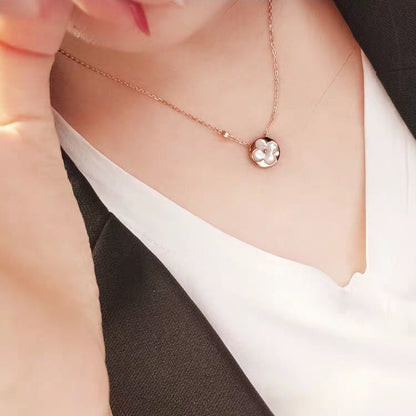 [Topon Jewelry]SUN MOP GOLD 1 DIAMOND NECKLACE