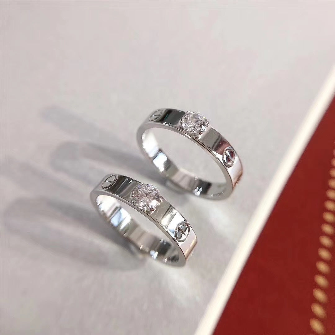 [Topon Jewelry]LOVE RING 3.6MM 1 BIG DIAMOND