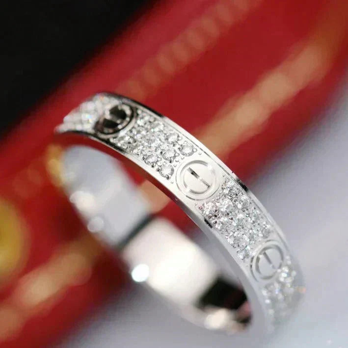 [Topon Jewelry]LOVE RING 3.6MM DIAMOND PAVED