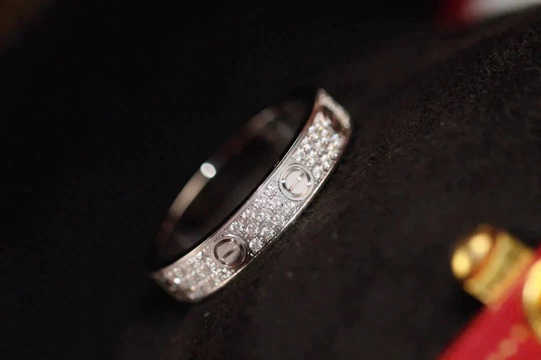 [Topon Jewelry]LOVE RING 3.6MM DIAMOND PAVED