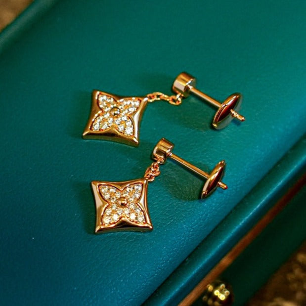 [Topon Jewelry]STAR DIAMONDS EARRINGS GOLD