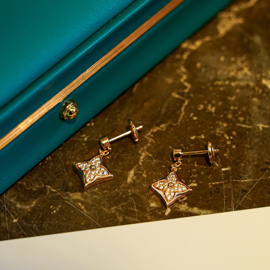 [Topon Jewelry]STAR DIAMONDS EARRINGS GOLD