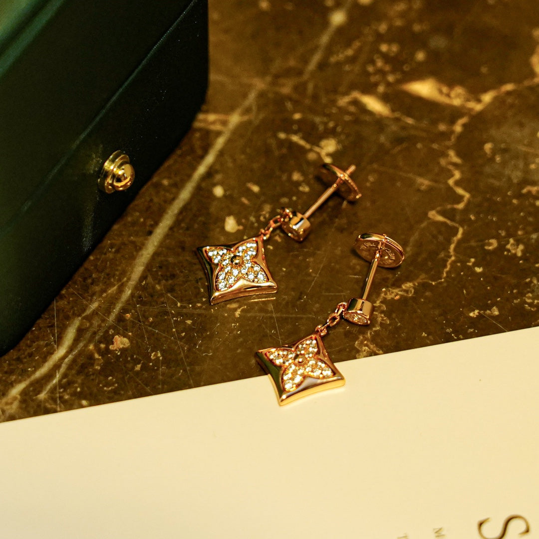 [Topon Jewelry]STAR DIAMONDS EARRINGS GOLD