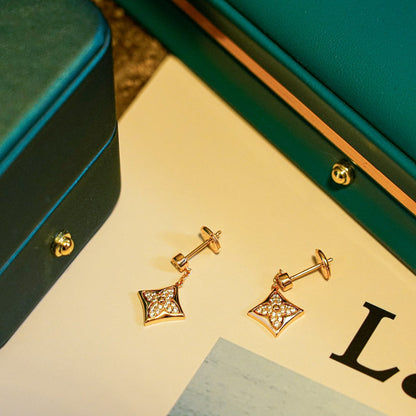 [Topon Jewelry]STAR DIAMONDS EARRINGS GOLD