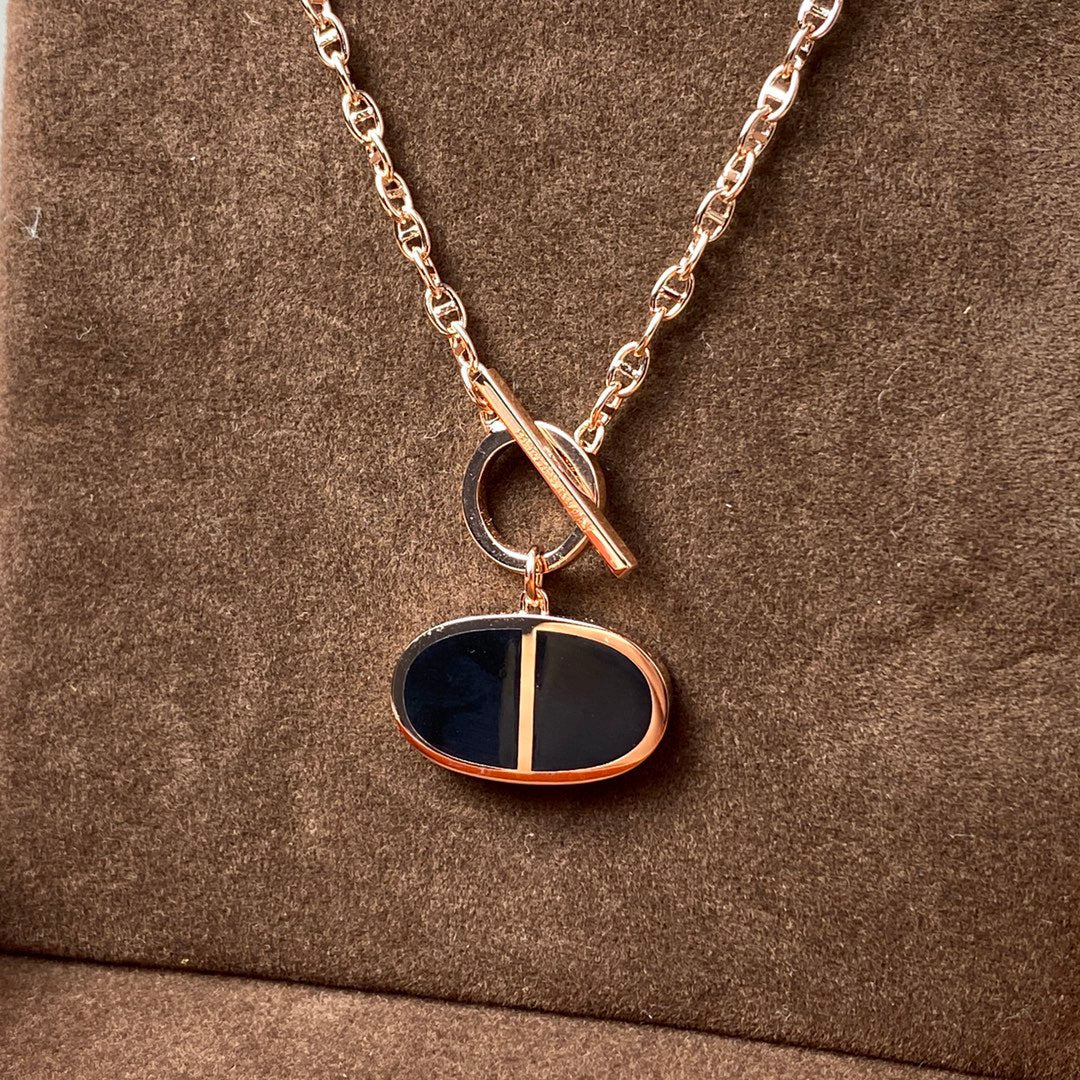 [Topon]CHAINE VERSO BLACK CERAMIC NECKLACE