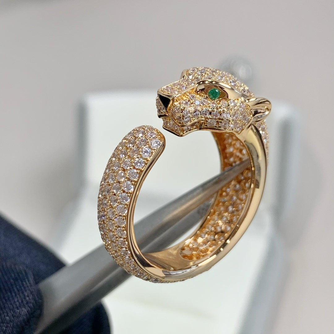 [Topon Jewelry]PANTHERE PINK GOLD DIAMOND RING