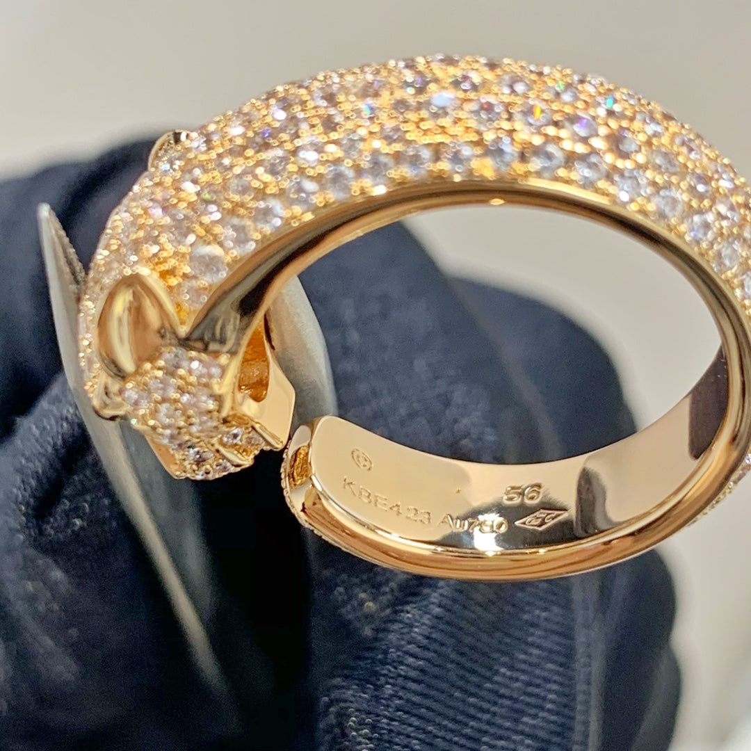 [Topon Jewelry]PANTHERE PINK GOLD DIAMOND RING