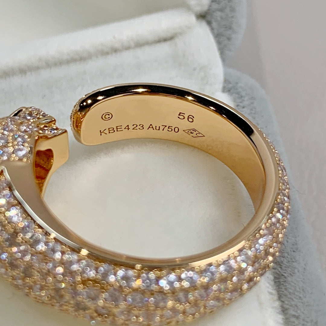 [Topon Jewelry]PANTHERE PINK GOLD DIAMOND RING