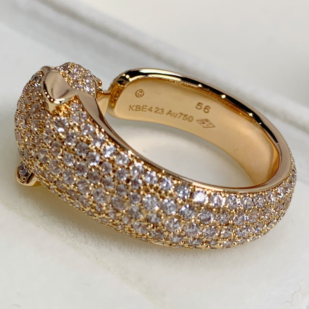 [Topon Jewelry]PANTHERE PINK GOLD DIAMOND RING