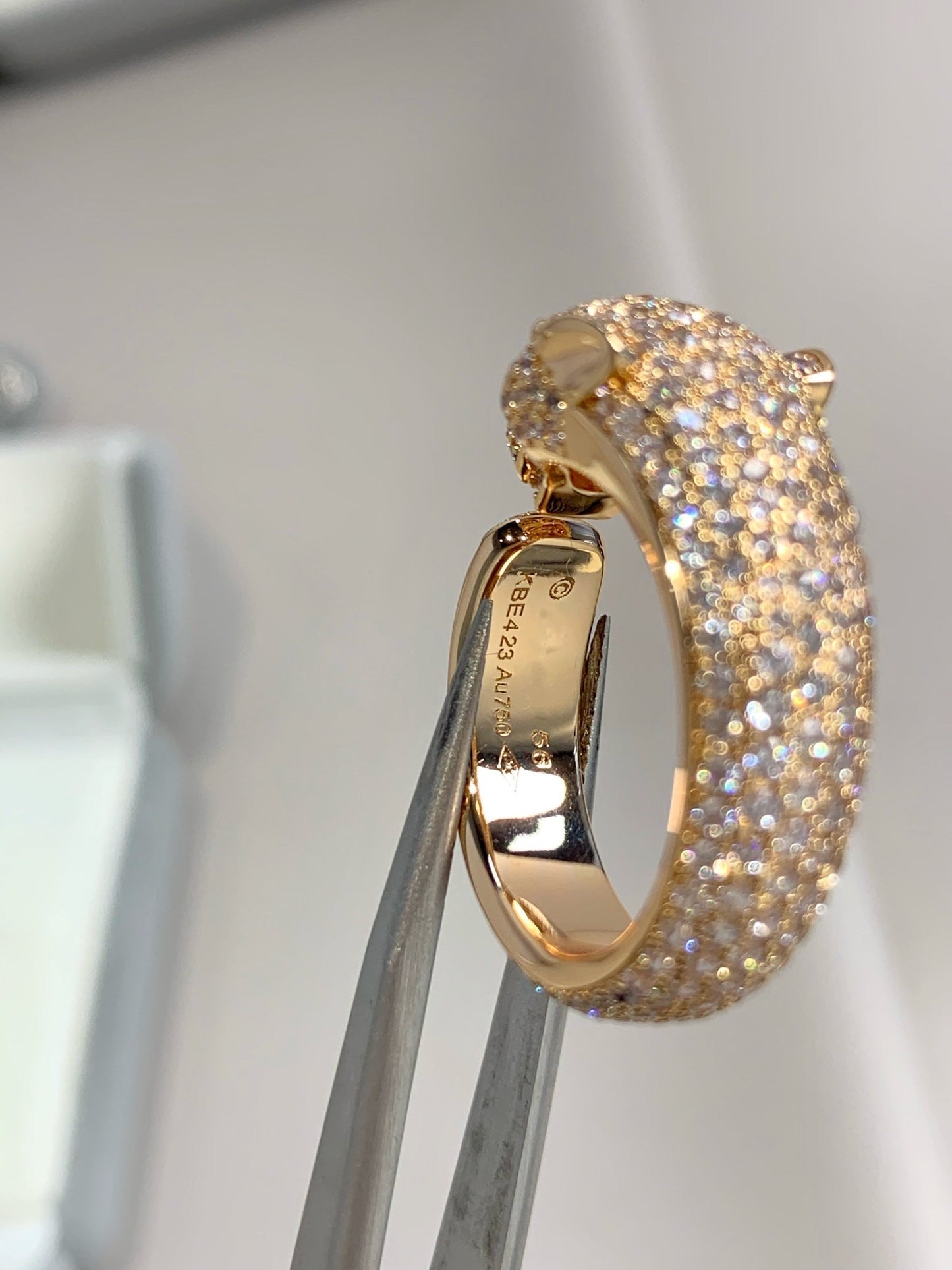 [Topon Jewelry]PANTHERE PINK GOLD DIAMOND RING