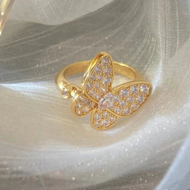 [Topon Jewelry]BUTTERFLY DIAMOND RING