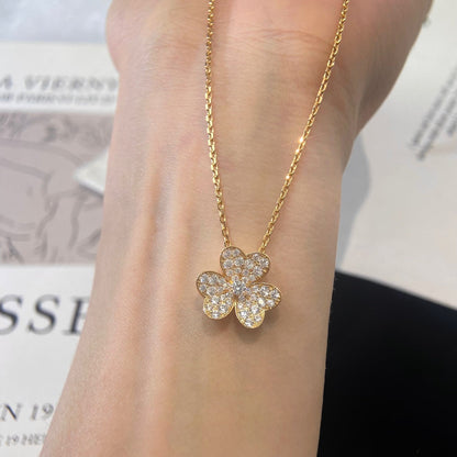 [Topon Jewelry]FLOWER DIAMOND NECKLACE