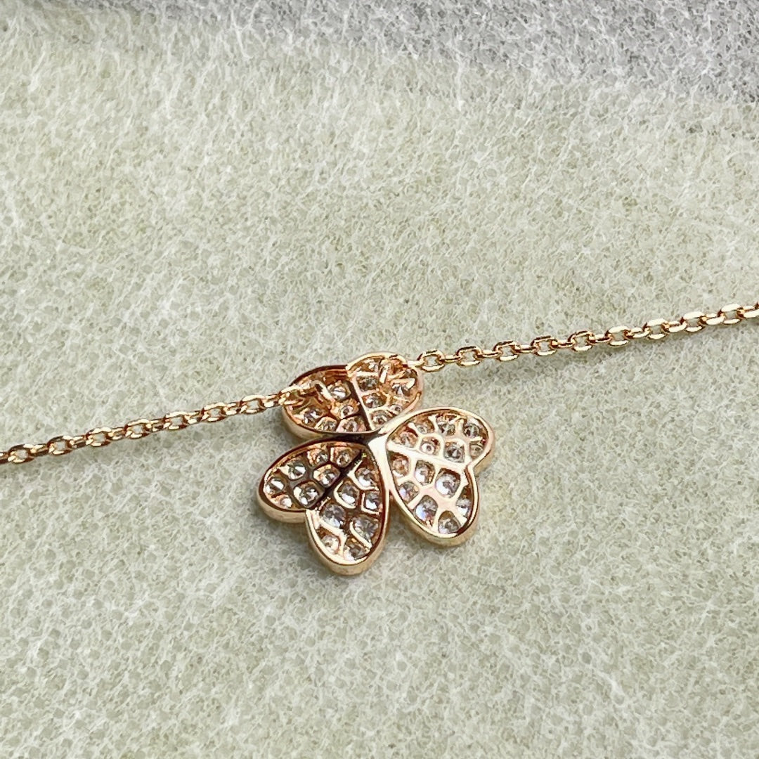 [Topon Jewelry]FLOWER DIAMOND NECKLACE