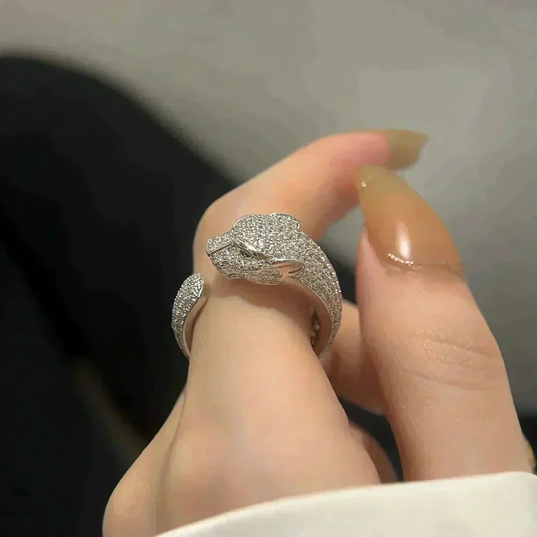 [Topon Jewelry]PANTHERE 5.5MM ALL DIAMOND RING