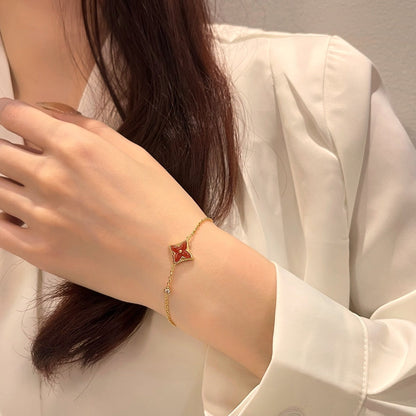 [Topon Jewelry]COLOR STAR CARNELIAN PINK GOLD DIAMOND BRACELET