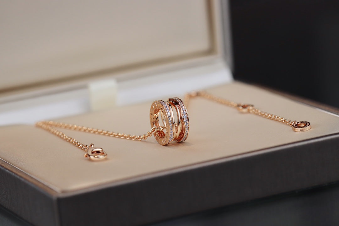 [Topon Jewelry]ZERO 1 PINK GOLD NECKLACE