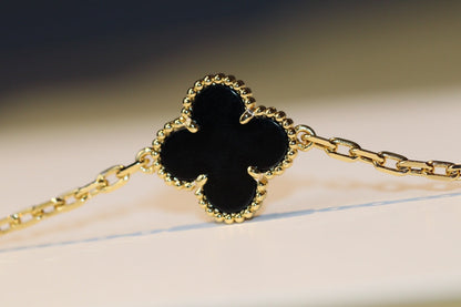 [Topon Jewelry]CLOVER 20 MOTIFS ONYX ROSE GOLD