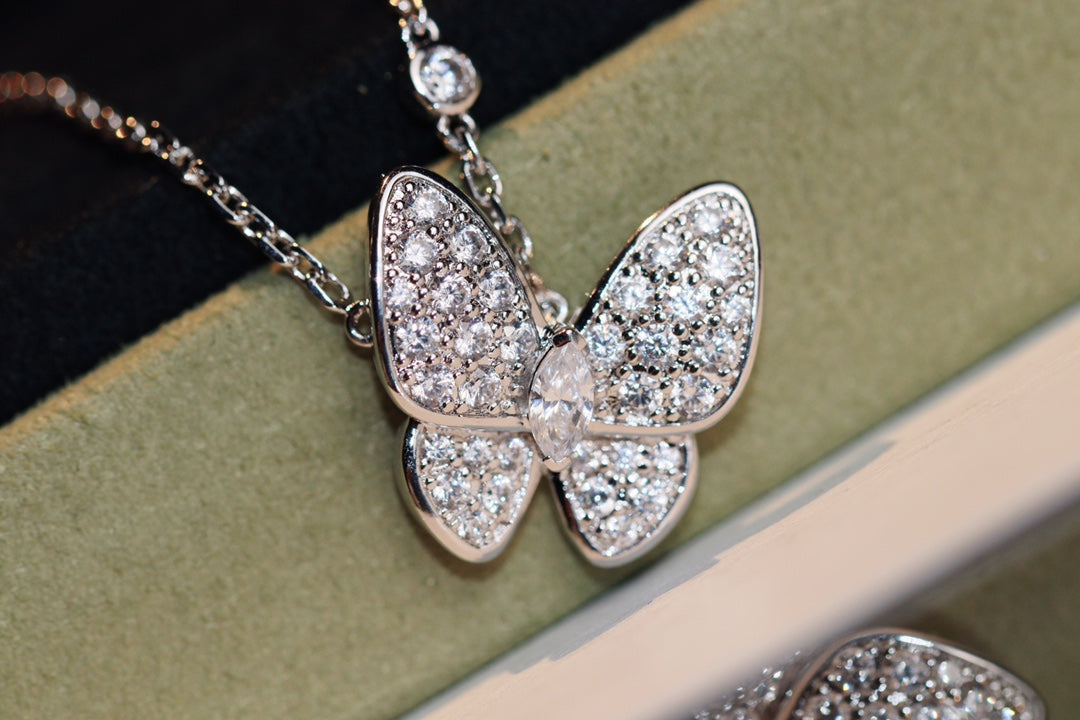 [Topon Jewelry]BUTTERFLY DIAMOND NECKLACE