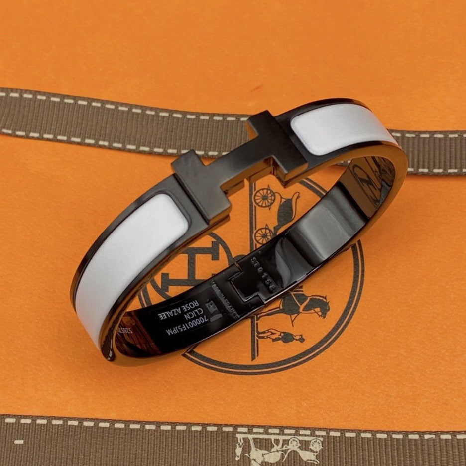 [Topon]H BRACELET 12MM BLACK WHITE CERAMIC