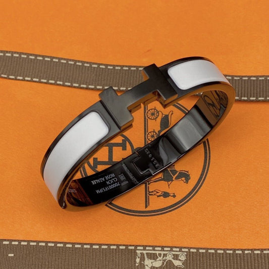 [Topon]H BRACELET 12MM BLACK WHITE CERAMIC