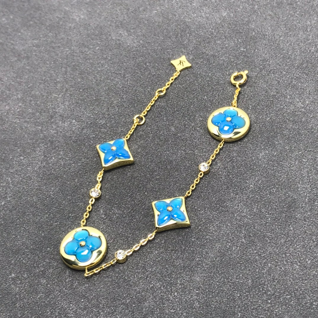 [Topon Jewelry]STAR AND SUN TURQUOISE 4 MOTIFS 3 DIAMONDS