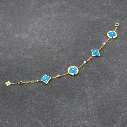 [Topon Jewelry]STAR AND SUN TURQUOISE 4 MOTIFS 3 DIAMONDS