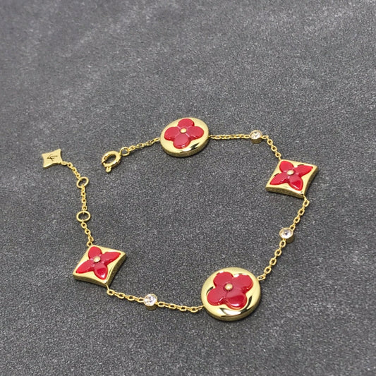 [Topon Jewelry]STAR AND SUN CARNELIAN 4 MOTIFS 3 DIAMONDS