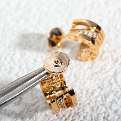 [Topon Jewelry]ZERO 1 PINK GOLD DIAMONDS EARRINGS