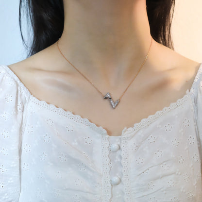 [Topon Jewelry]VOLT SILVER DIAMOND PEDANT NECKLACE