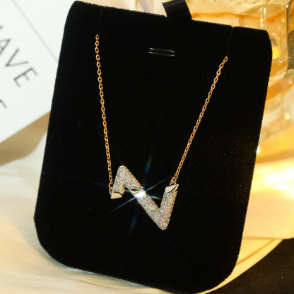 [Topon Jewelry]VOLT SILVER DIAMOND PEDANT NECKLACE