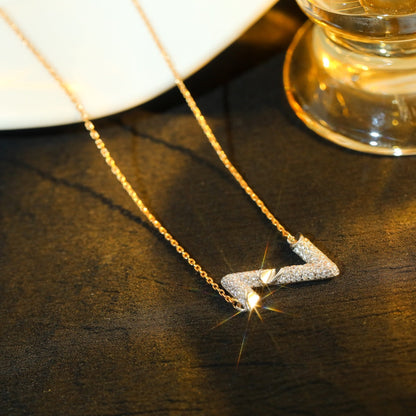 [Topon]VOLT SILVER DIAMOND PEDANT NECKLACE
