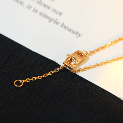 [Topon Jewelry]STAR AND SUN DIAMOND PINK GOLD NECKLACE