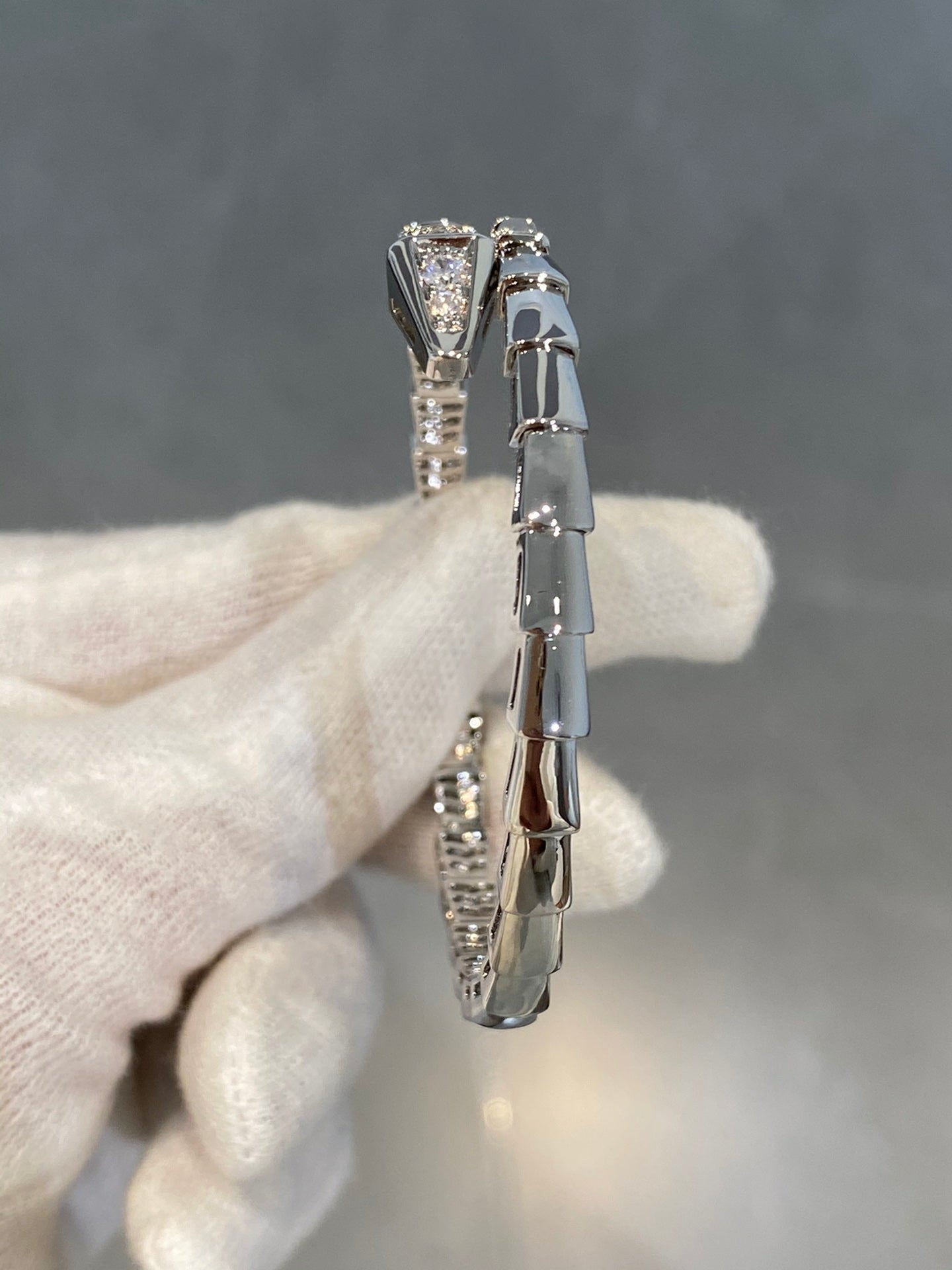 [Topon Jewelry]SERPENTI BRACELET DIAMONDS SILVER