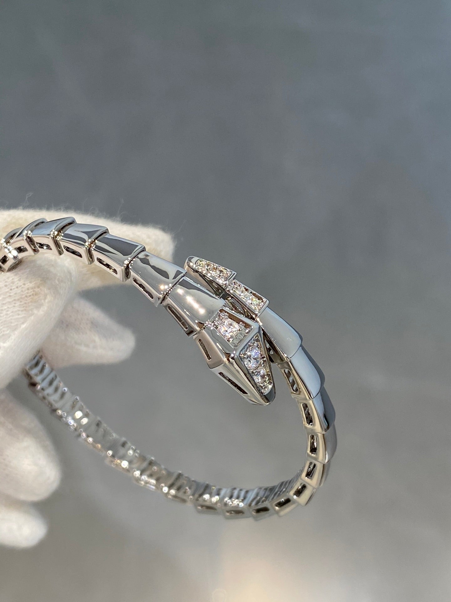 [Topon Jewelry]SERPENTI BRACELET DIAMONDS SILVER