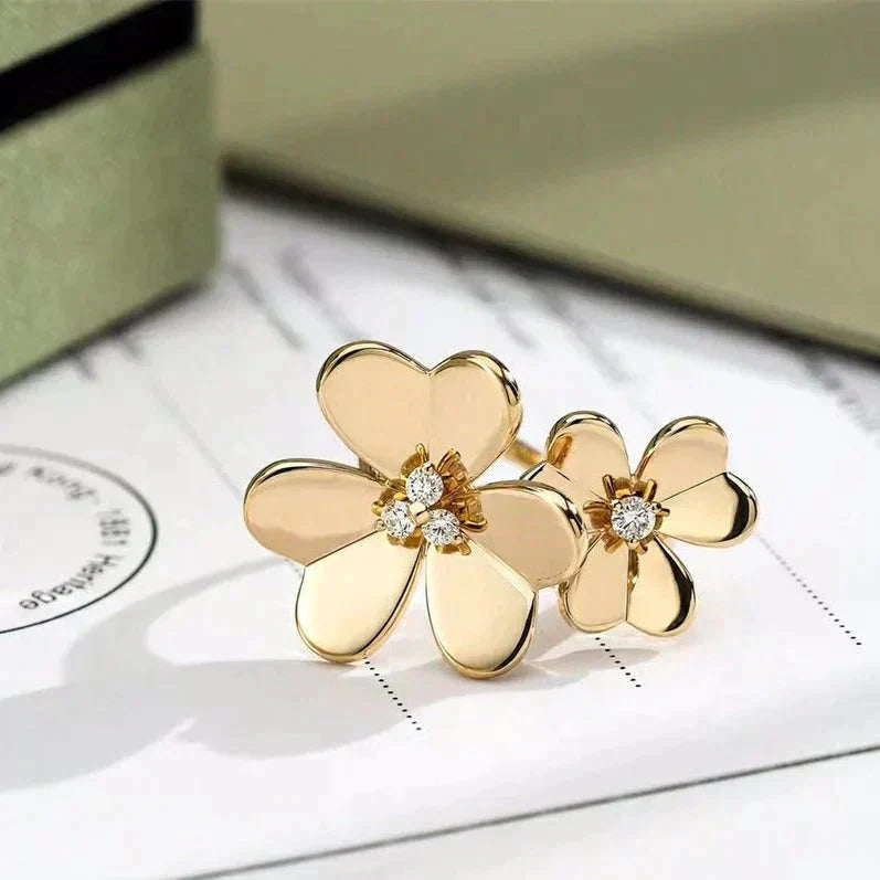 [Topon Jewelry]CLOVER COMOS GOLD DIAMOND RING