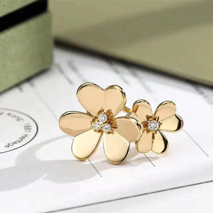 [Topon]CLOVER COMOS GOLD DIAMOND RING