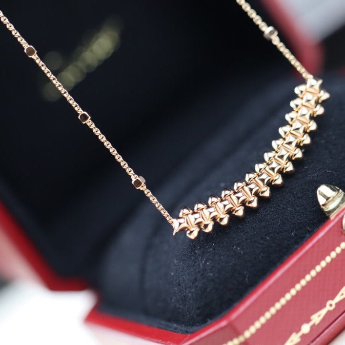 [Topon]CLASH PINK GOLD NECKLACE