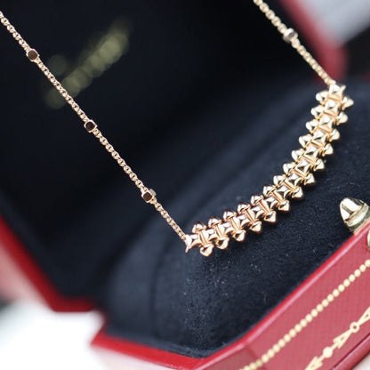 [Topon]CLASH PINK GOLD NECKLACE