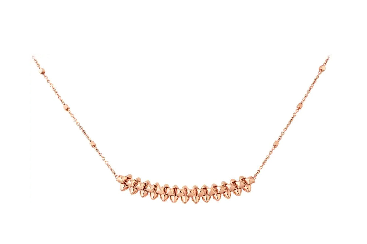 [Topon Jewelry]CLASH PINK GOLD NECKLACE