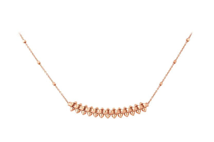 [Topon Jewelry]CLASH PINK GOLD NECKLACE