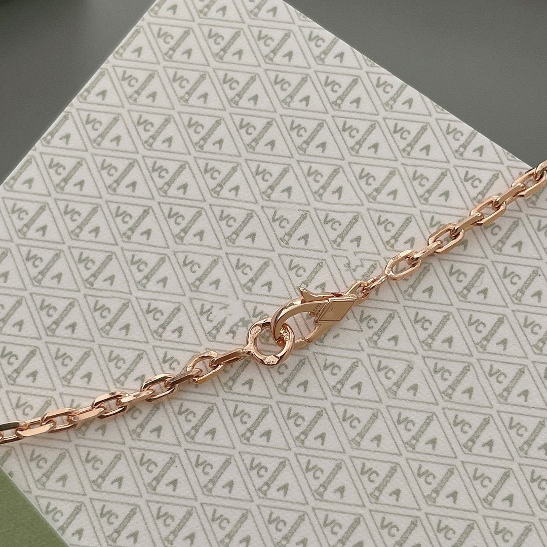 [Topon Jewelry]LUCKY SPRING 15 MOTIFS ROSE GOLD NECKLACE