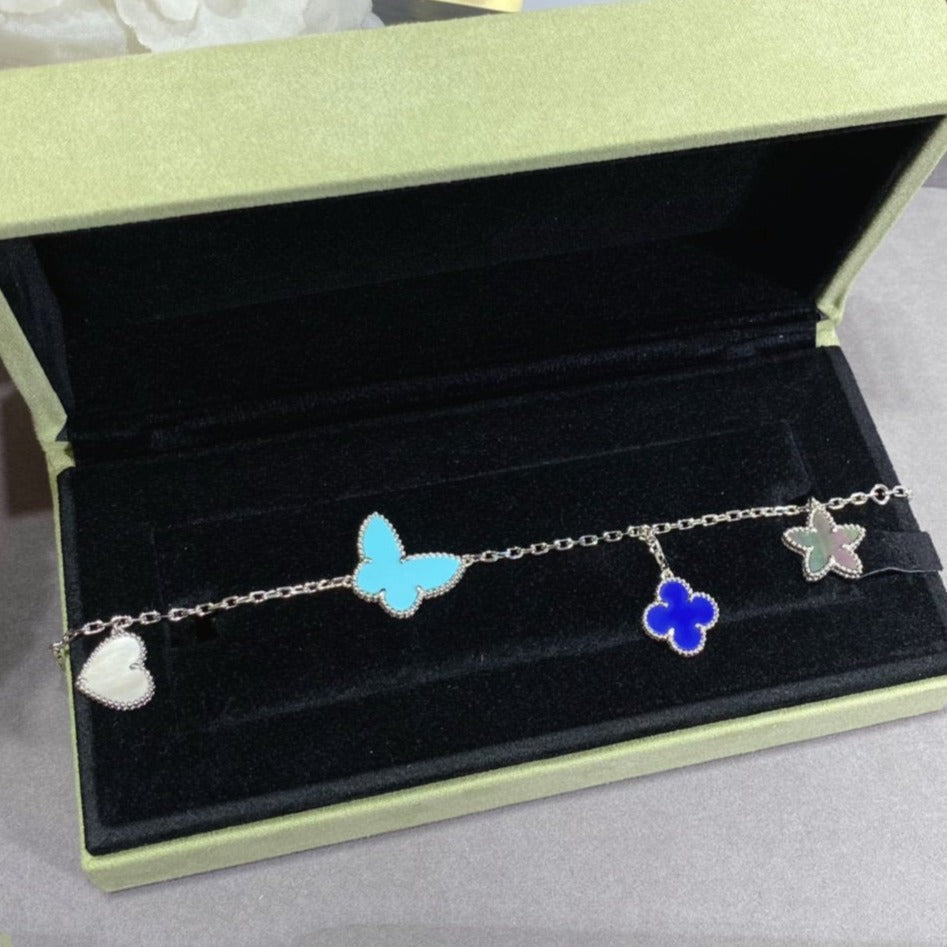 [Topon Jewelry]LUCKY SPRING SILVER BRACELET 4 MOTIF