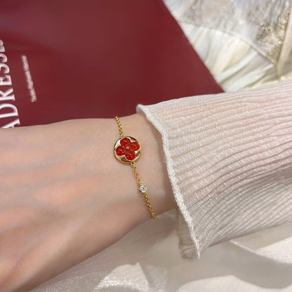 [Topon Jewelry]SUN PEDANT CARNELIAN BRACELET