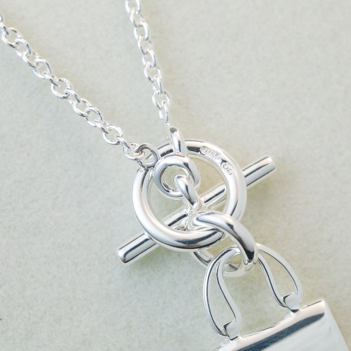 [Topon Jewelry]POP H PEDANT SILVER NECKLACE