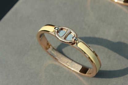 [Topon Jewelry]CLIC CHAINE PINK GOLD BRACELET